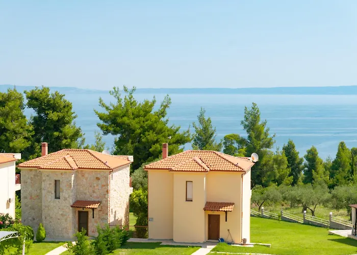 Ferienhaus With A Panoramic Sea View And Forest Polychrono